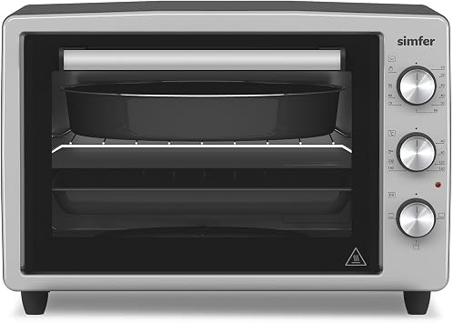 Simfer 3426 Mini Oven, Metal, Opaque Gray, Opaque Gray, 34 LT