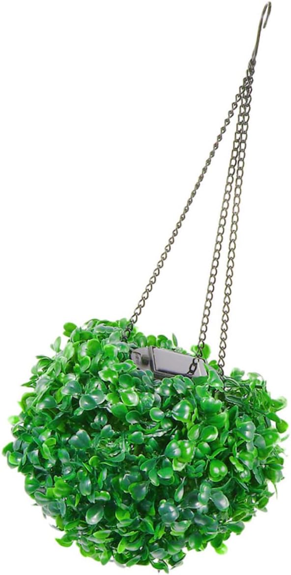 Solar Lighted Flower Hanging Ball Lamp LED Outdoor Topiary Ball Decor for Garden Wedding Party Artificial Topiary Balls with Light