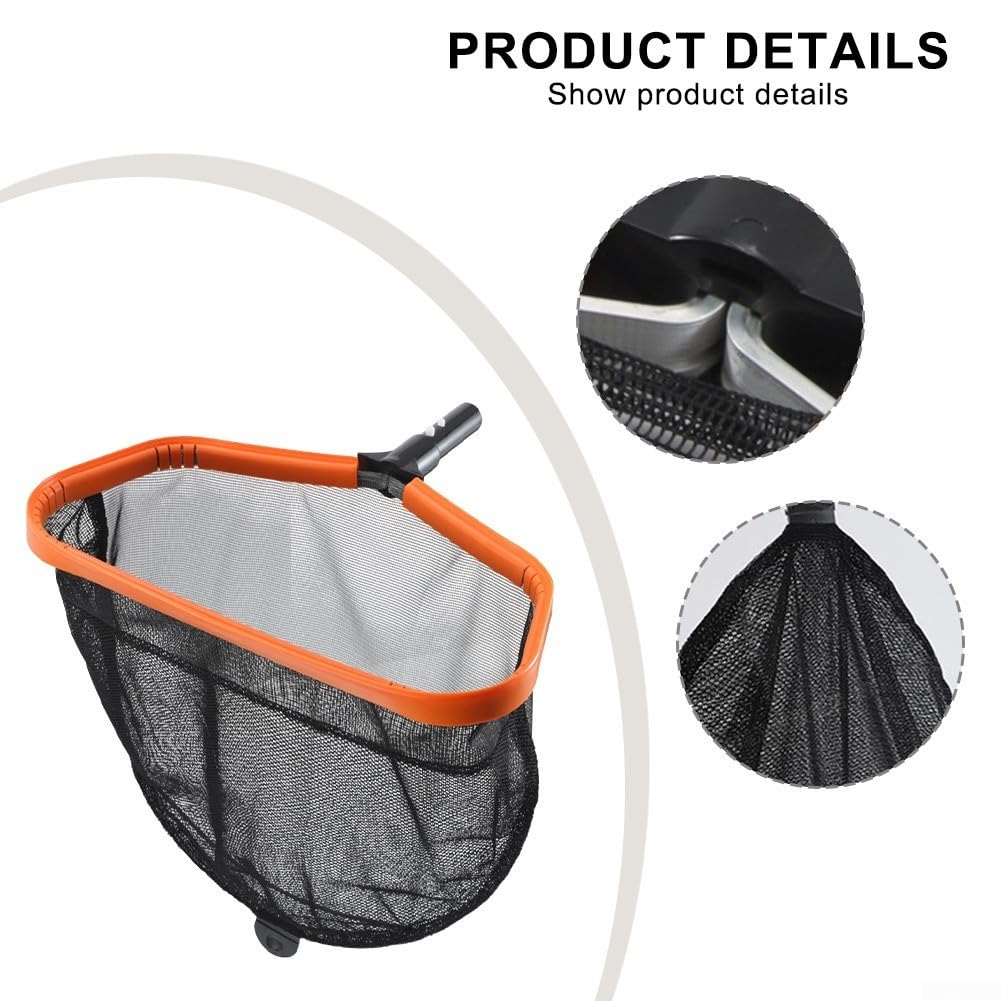 Yuanpgky Épuisette de piscine avec double couche pour sac en maille ultra fine, cadre en aluminium de grande capacité pour un retrait efficace des débris des piscines, jacuzzis et