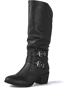 Amazon.com | GLOBALWIN Women's Black Cowboy Cowgirl Boots