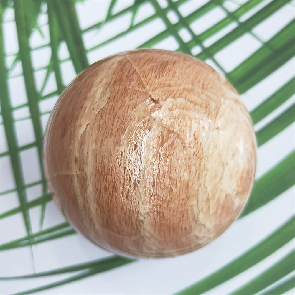 Szorstki naturalny kryształ 4-8 cm kryształowa kula księżycowy kamień naturalny pomarańczowy kwarc kamień szlachetny piłka odpowiednia do kolekcji domowych (rozmiar: 4-5 cm)