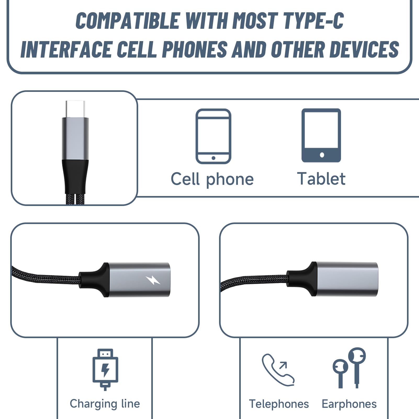 Presa USB C Cavo USB Doppio - USB-A A Micro USB E USB-C, 30cm, Per Ricarica E Dati, Splitter 2 In 1 Cavo Y Usb A Micro Usb E Usb C