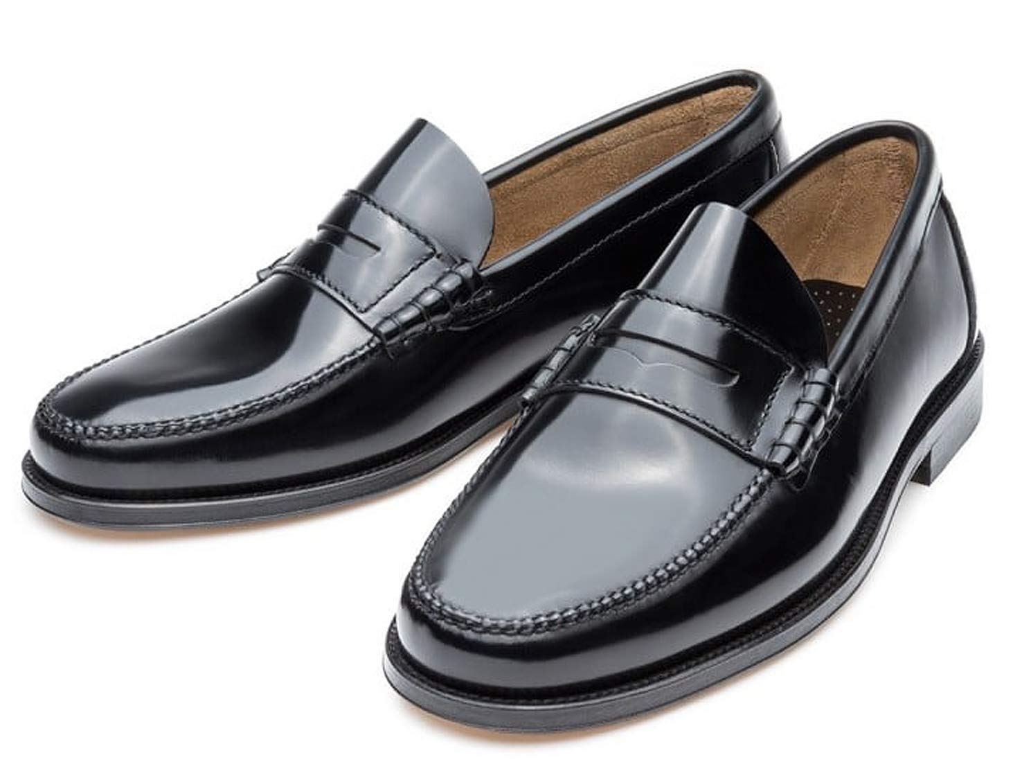 Castellano año 1920 Modelo 800, Zapato Antifaz Piel florentik Negro