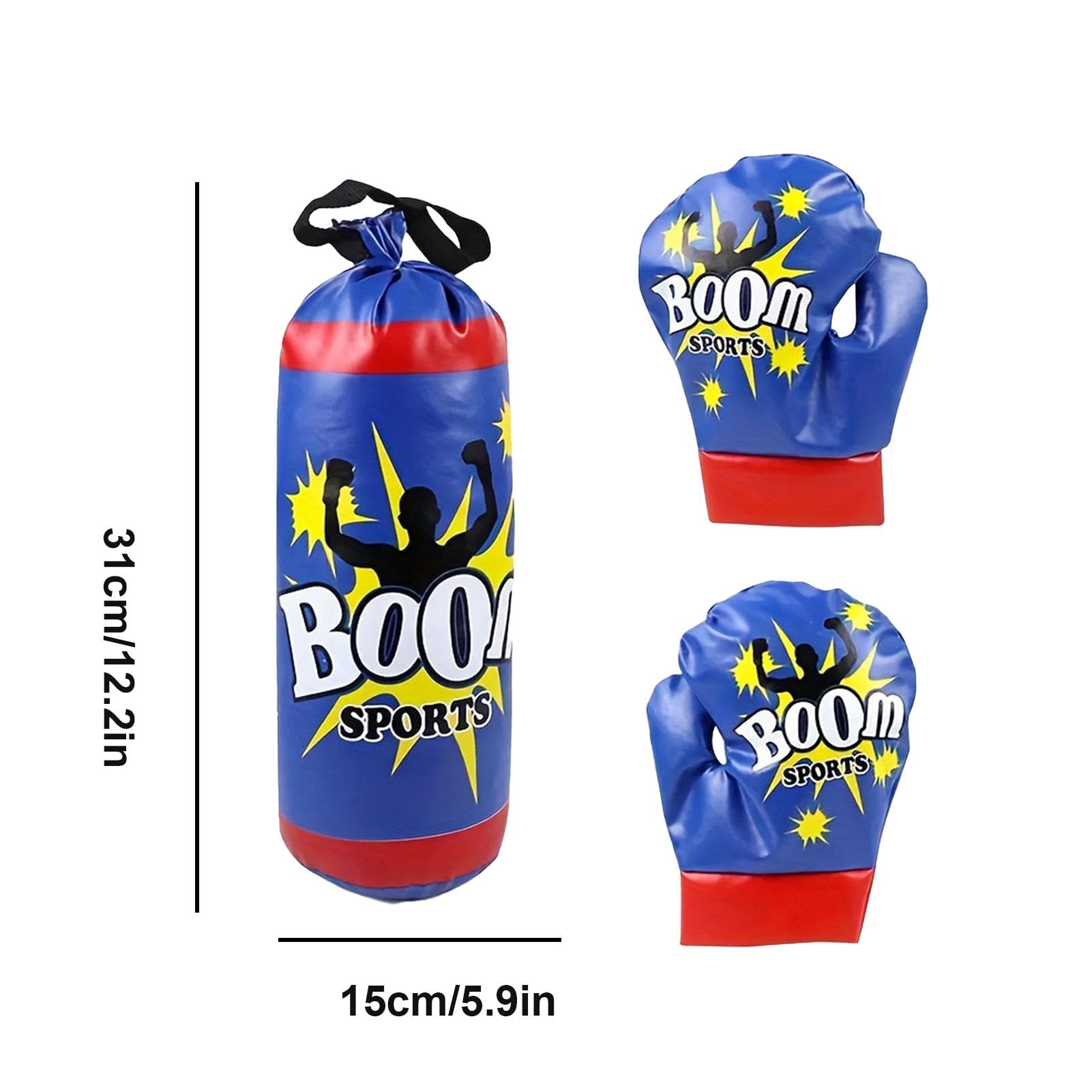Saco de Boxeo para Niños con Guantes, Equipo de Entrenamiento de Boxeo Profesional