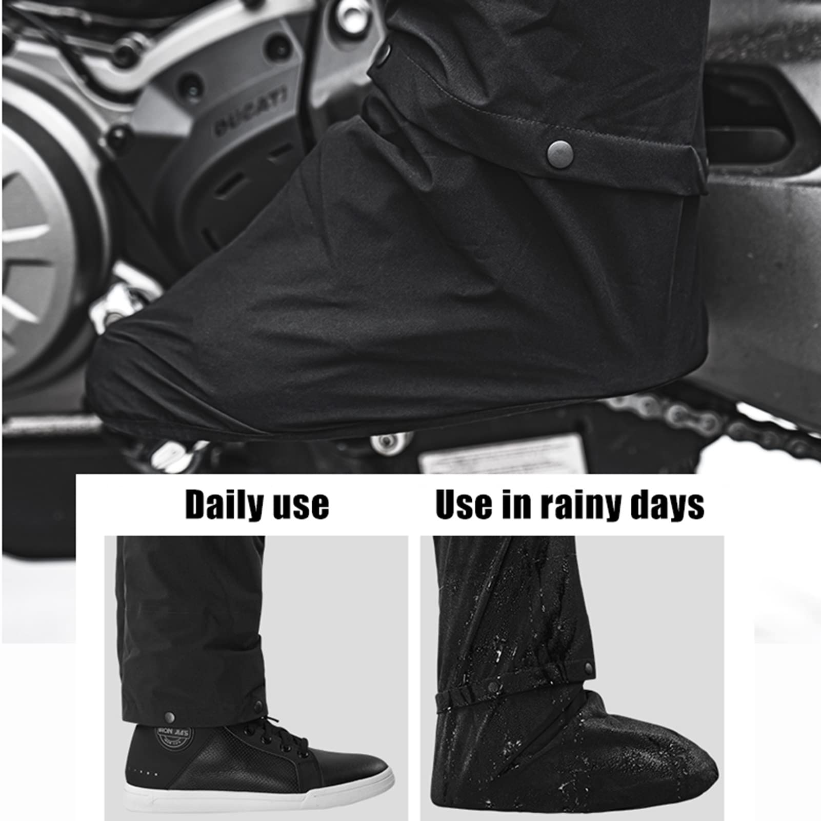 Mężczyźni Wodoodporny Rain Garnitur Kurtka i Spodnie Zestaw, Oddychające Unisex Rain Płaszcz Motocyklowy Rower Rain Gear Wiatroodporny Z Kapturem, Do Wędrówki, Jazda na rowerze - M/l/xl/xxl/3xl