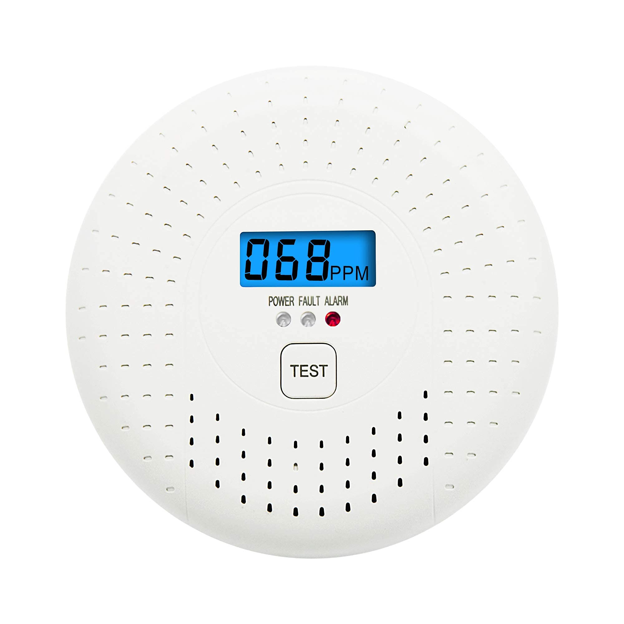 Coreel Carbon Monoxide Detector Battery Powered, Co Monitor with LCD Display for Home Use -1 Pack