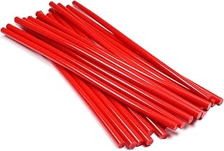 Othmro 20Pcs Hot Glue Sticks 9.8" Length 0.28" Dia Glue Sticks Bulk, Hot Glue Gun Refill Sticks, Hot Melt Adhesive Glue Stick All-Purpose Dual Temp Glue Sticks (Red)