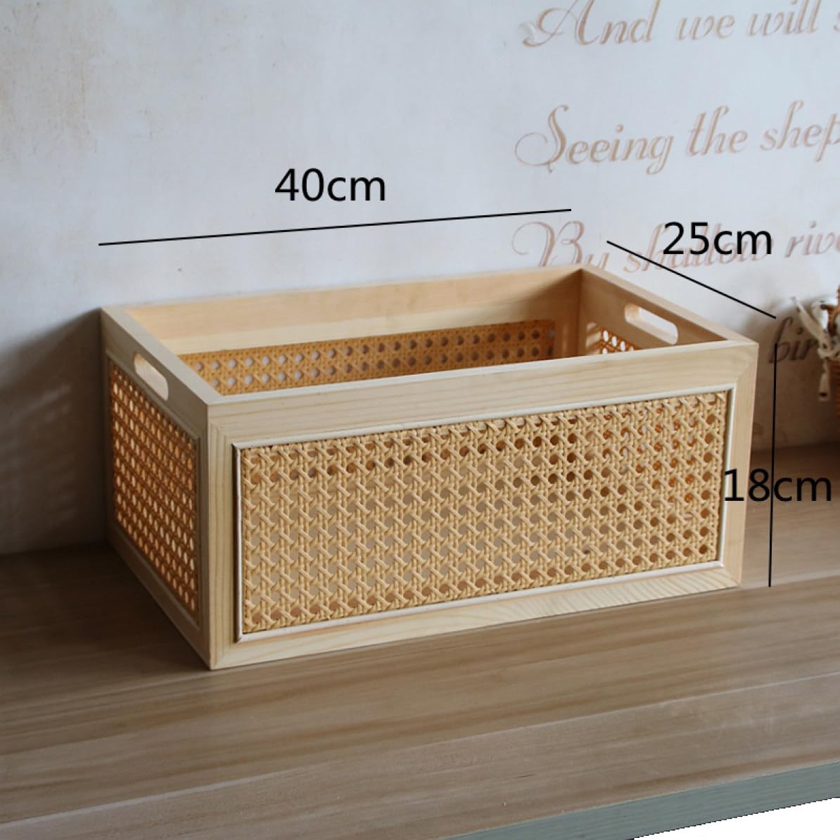 Amazon｜MJKQ9 籘製 収納ボックス 木製 深型 大容量 仕分け 木目調