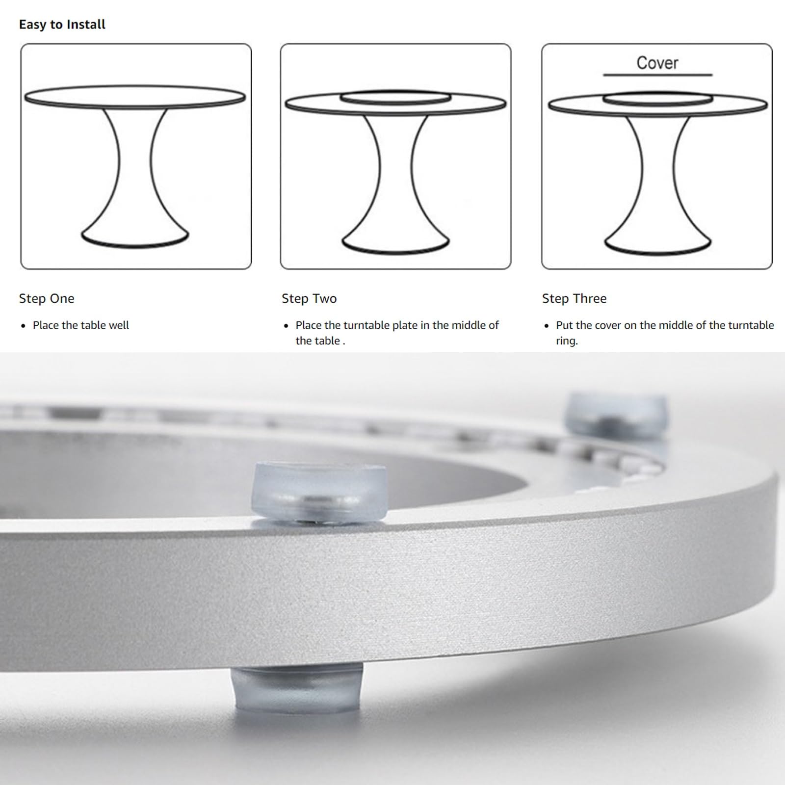 Duchunsheng 360? Draaitafel Tafel Basislager, Lazy Susan Heavy