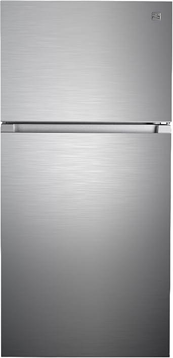 Kenmore 46-62315 30" Top Mount Refrigerator with Freezer-Adjustable Shelving, Humidity-Controlled Crispers, Optional Ice Maker, LED Light, ENERGY STAR Certified, 18.2 cu. ft. Capacity-Stainless Steel