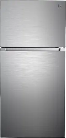 Kenmore 46-62315 30" Top Mount Refrigerator with Freezer-Adjustable Shelving, Humidity-Controlled Crispers, Optional Ice Maker, LED Light, ENERGY STAR Certified, 18.2 cu. ft. Capacity-Stainless Steel