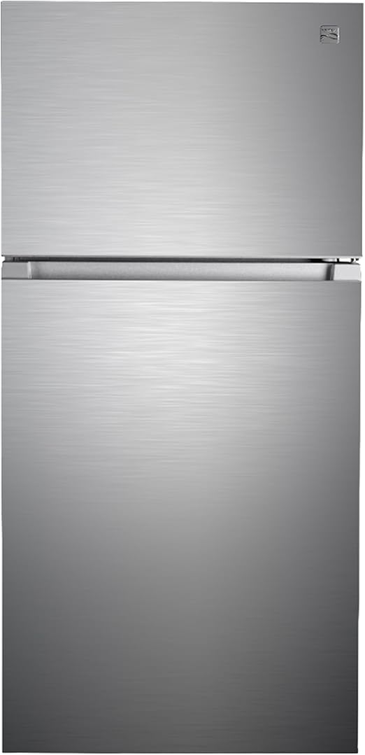 Kenmore 46-62315 30" Top Mount Refrigerator with Freezer-Adjustable Shelving, Humidity-Controlled Crispers, Optional Ice Maker, LED Light, ENERGY STAR Certified, 18.2 cu. ft. Capacity-Stainless Steel