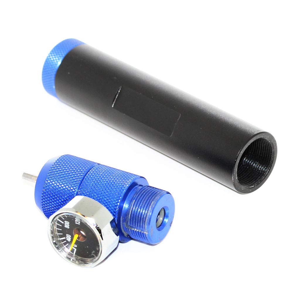 Generica Airsoft Spare Parts Army Force 12g Chargeur Co2 Adaptateur Portable with Readout