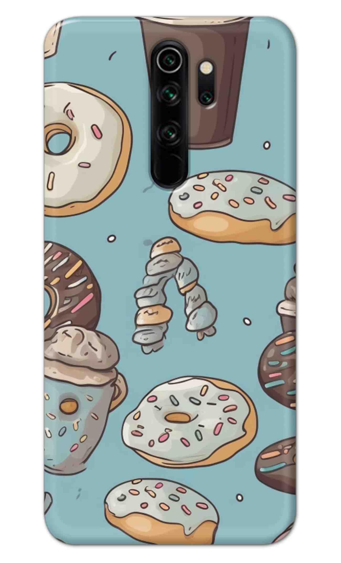 NDCOM for Pick Coffee and Circular Pastry Printed Hard Mobile Back Cover Case for Redmi Note 8 Pro