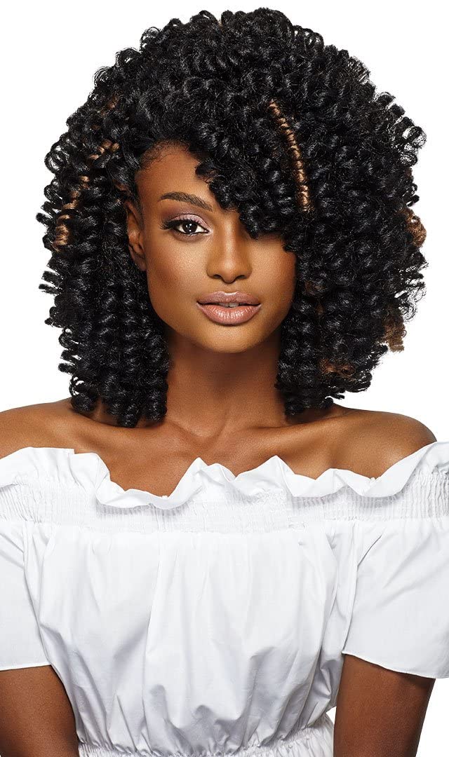 X-Pression Curlette Braid - Medium 50cm ( 1B Off Black)