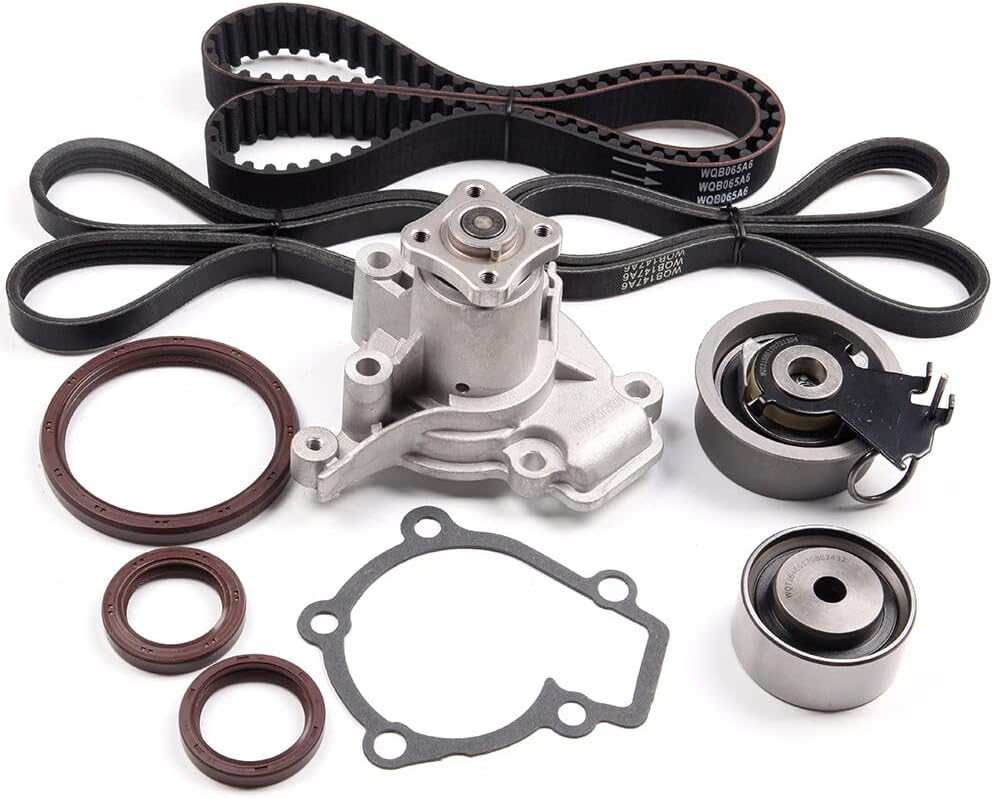 ASAPE TS26284A Timing Belt Kit with Water Pump Fit for 2007-2010 for Hyundai for Elantra 2.0L 2005-2009 for Hyundai for Tucson 2.0L 2007-2009 for Kia Spectra5 2.0L