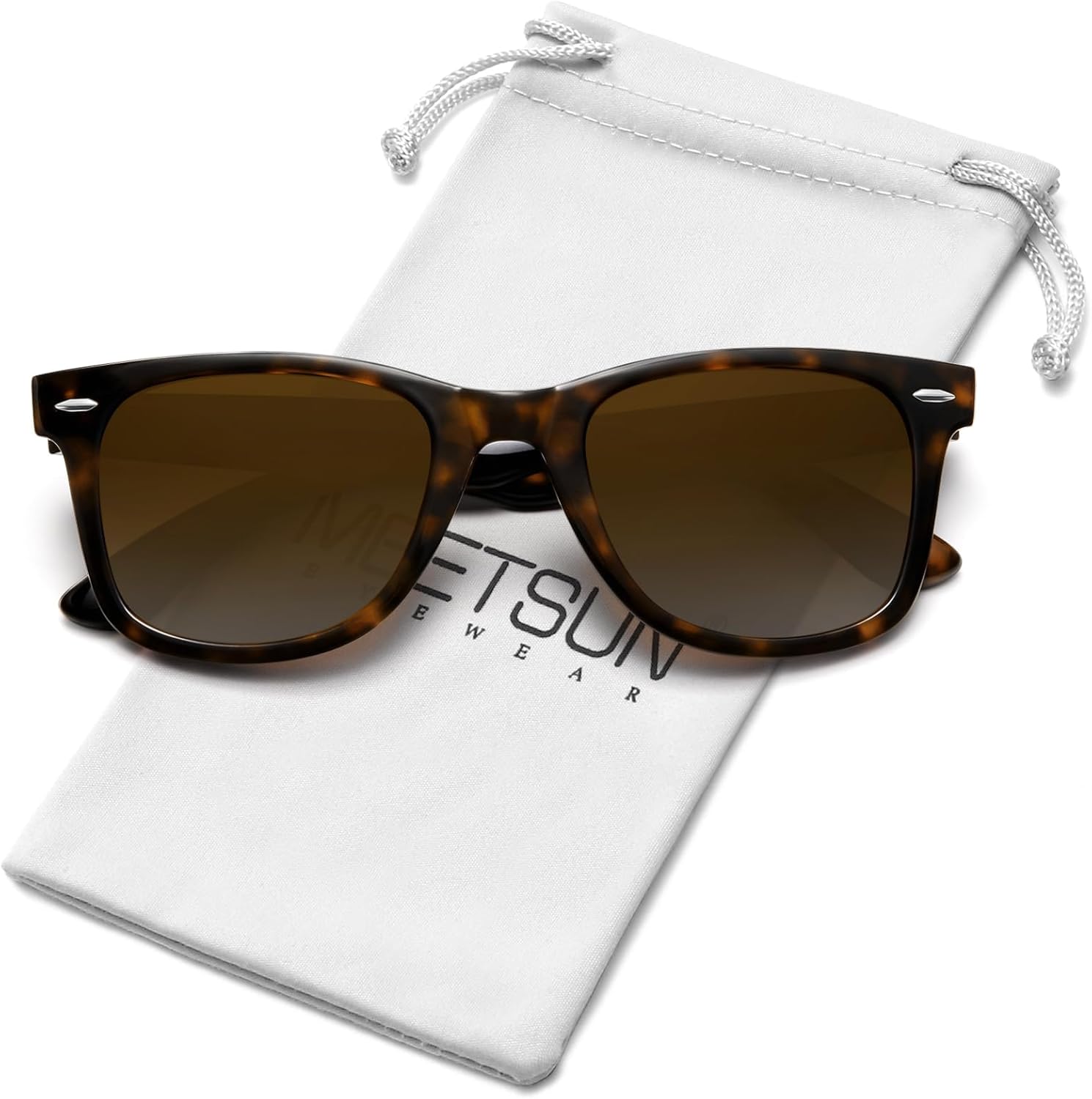 MEETSUN Polarized Sunglasses for Women Men Classic Retro Square Frame Driving Sun Glasses UV Protection