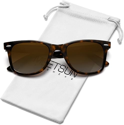 MEETSUN Polarized Sunglasses for Women Men Classic Retro Square Frame Driving Sun Glasses UV Protection