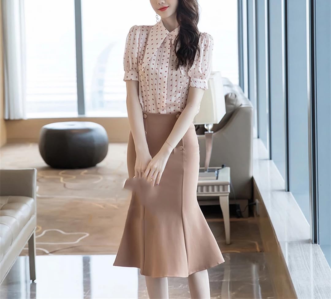 Doppiopetto Donne Sirena Gonne Ufficio Signora Sottile Pacchetto Vita Alta Hip Midi Gonne Solido Stretch Party