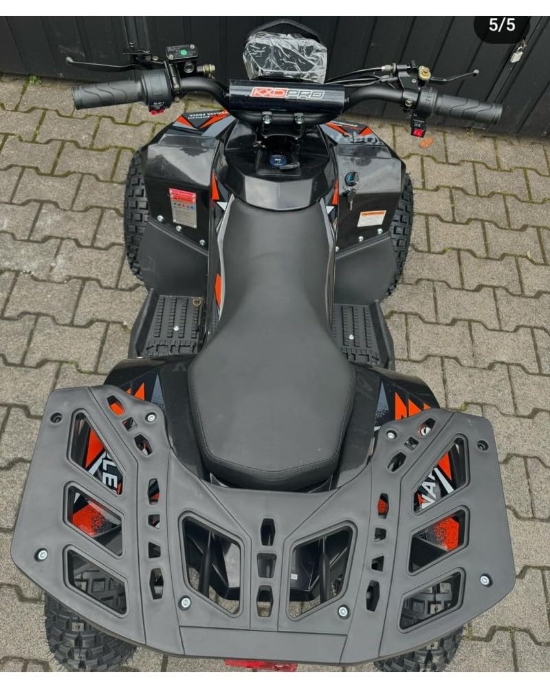 T-MOTO - Quad a Benzina Naples a con Retromarcia - Quad Adulti e Giovani Piloti, Potente e Versatile per Percorsi Off-Road 4 Tempi (Arancione)