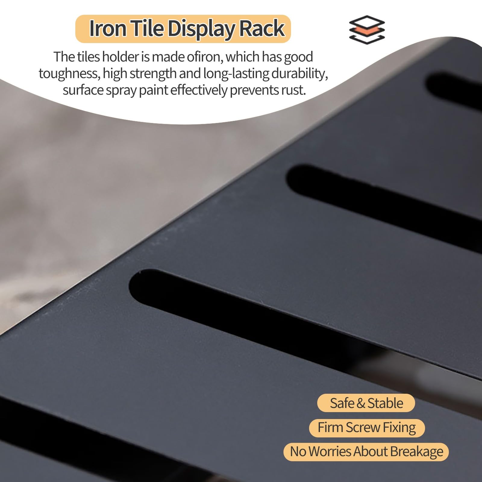 Grand Présentoir à Carreaux, Présentoir à Insertion Oblique