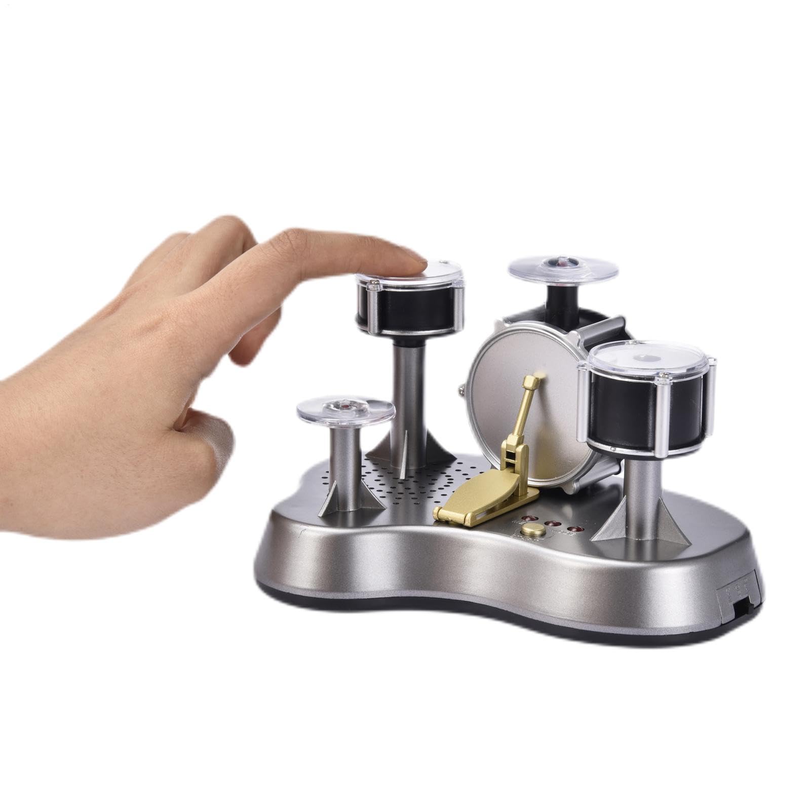 Finger Touch Drum - Miniatur -Trommelseck -Set Ist Unglaublich. Nur Indem Sie Es Treffen, Können Sie Die Geräusche Einer Vielzahl Von Instrumenten Wie Höhenfummeln, Snare -Schlagzeug, Bassdrums Und Be