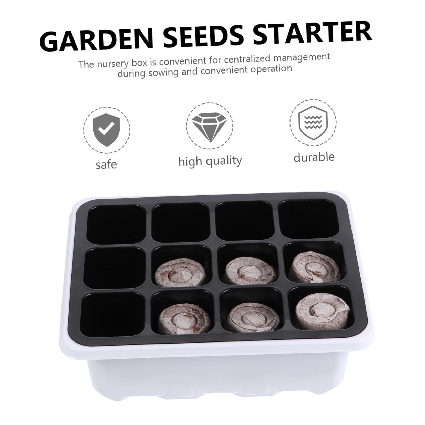 Toyvian 3 Sätze Anzuchtkasten Mit Nährstoffblock Pflanzenanzucht Tray Für Wurzelwachstum Für Garten Und Innenräume 12 Stück * 3