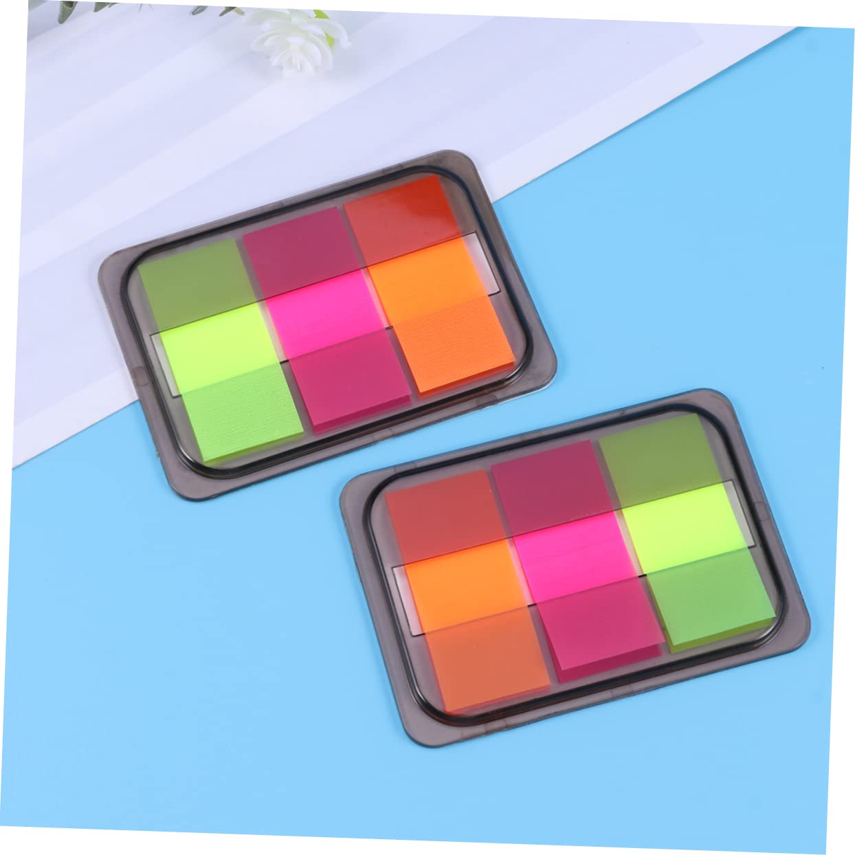 SHINEOFI 30packungen Neuer Titel Neon Haftnotizen Selbstklebende Markierungsfahnen Für Büro Und Zuhause Bunte Pet Notizen Zum Beschriften Für Seitenmarkierung Und Dokumente