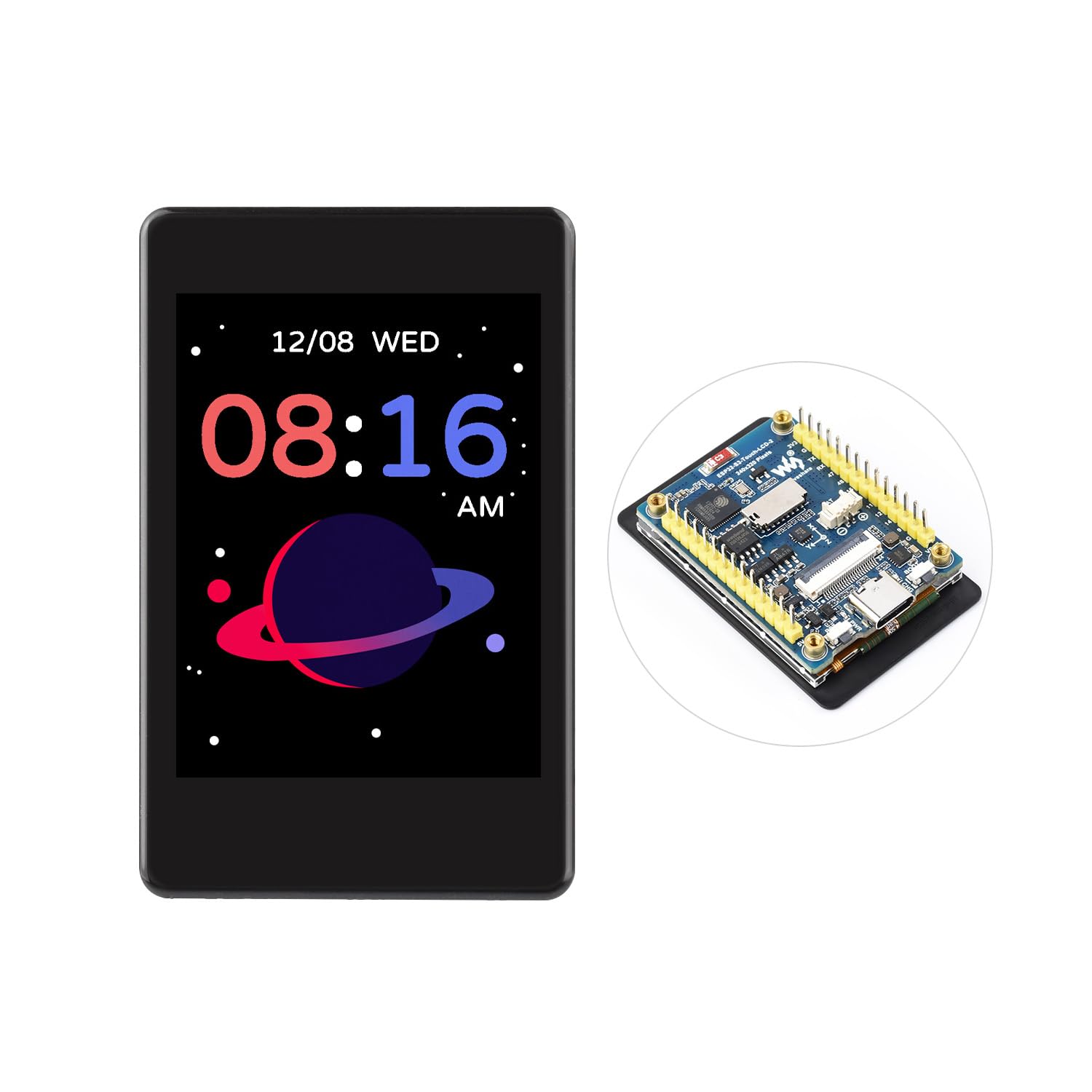 ESP32-S3 2inch Capacitive Touch Display Development Board, 240x320, IPS, 32-Bit LX7 2-Core Processor, Up To 240MHz Frequency, Support WiFi BT, Support OV5640 5MP Camera Module(NOT Included)