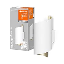 LEDVANCE Apparecchio di illuminazione: per parete, DECORATIVE WALL LAMP WITH WIFI TECHNOLOGY ,  12 W, 220…240 V, 3000…6500 K, materiale del corpo: aluminum, IP20