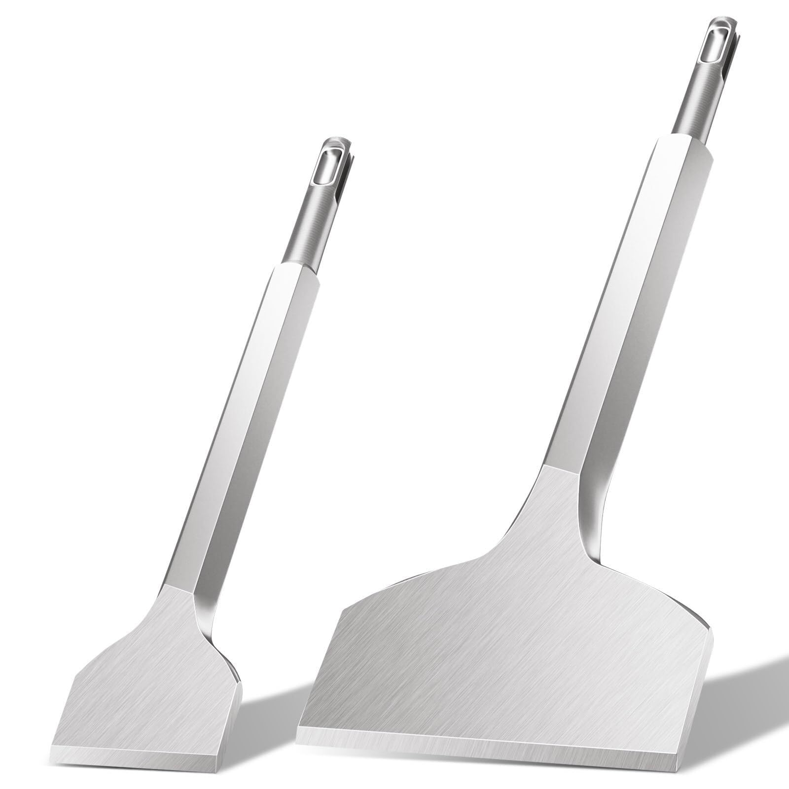 Juego de cinceles SDS Plus para azulejos, 2 piezas, 250x40mm y 280x100mm, para hormigón, extracción de azulejos y ranurado