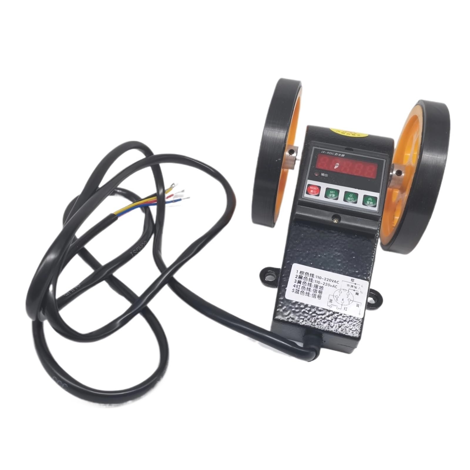 Cxfcihft Lk90s Disply Length Counter Rolling Wheel Meter /Lk-90Sc Length Measurement(Lk90s)