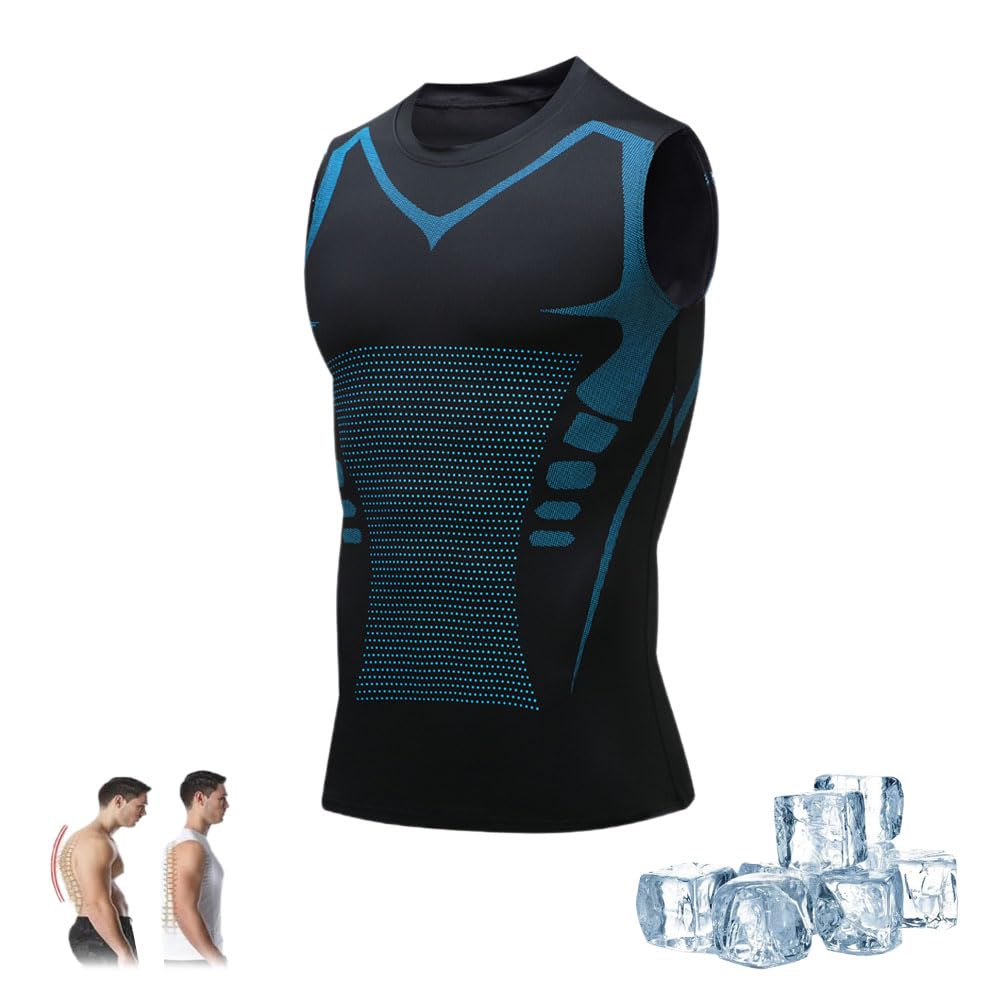 Gienslru Vitafit Camiseta Reductora, Vitafit Camiseta, Vitafit Camiseta Reductora Hombre, Vitafit - Camiseta De Tirantes Moldeadora De Postura, Cómodo Y De Secado Rápido