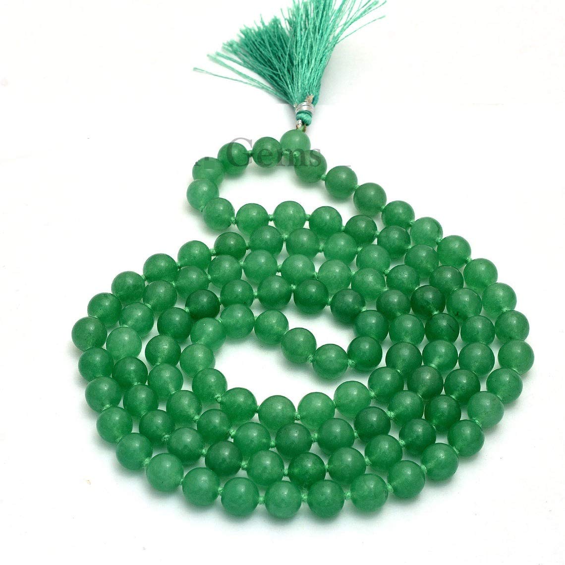 RDK® Natural Aventurine Stone Gemstone Mala Necklace with Tassle Natural Healing Stone Rosary Gemstones for Vastu Healing Meditation Reiki & Pooja for Men & Women - 108+1 Beads (8 MM) (B08QZMNYXT) Amazon Price History, Amazon Price Tracker