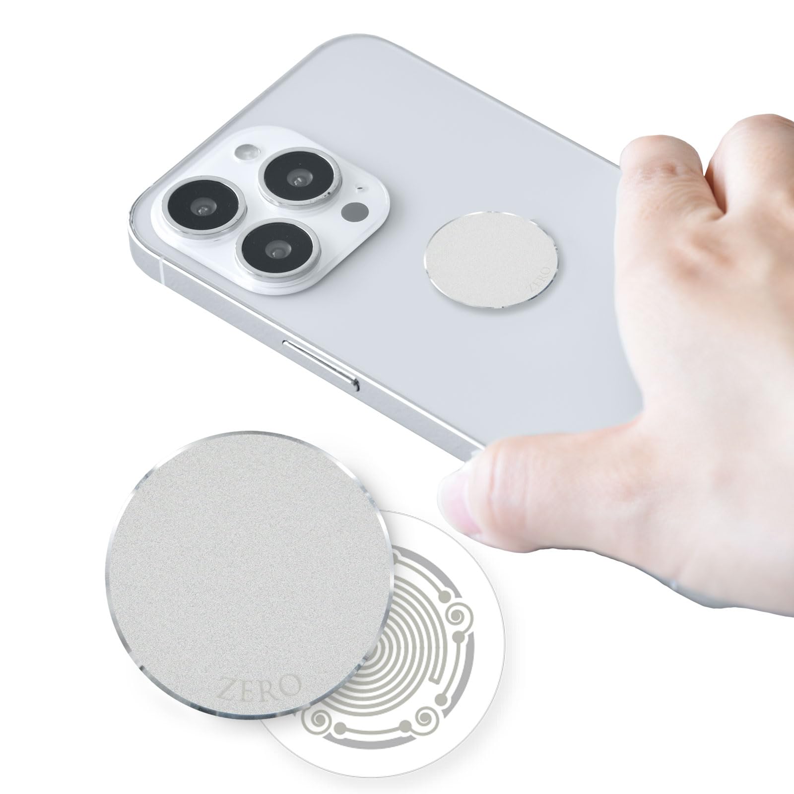 WQE Q-bit white 携帯タイプ　リラクゼーショングッズ Amazon | ストレスケア シール 【 ZERO SMART X 】 リラックス 癒し