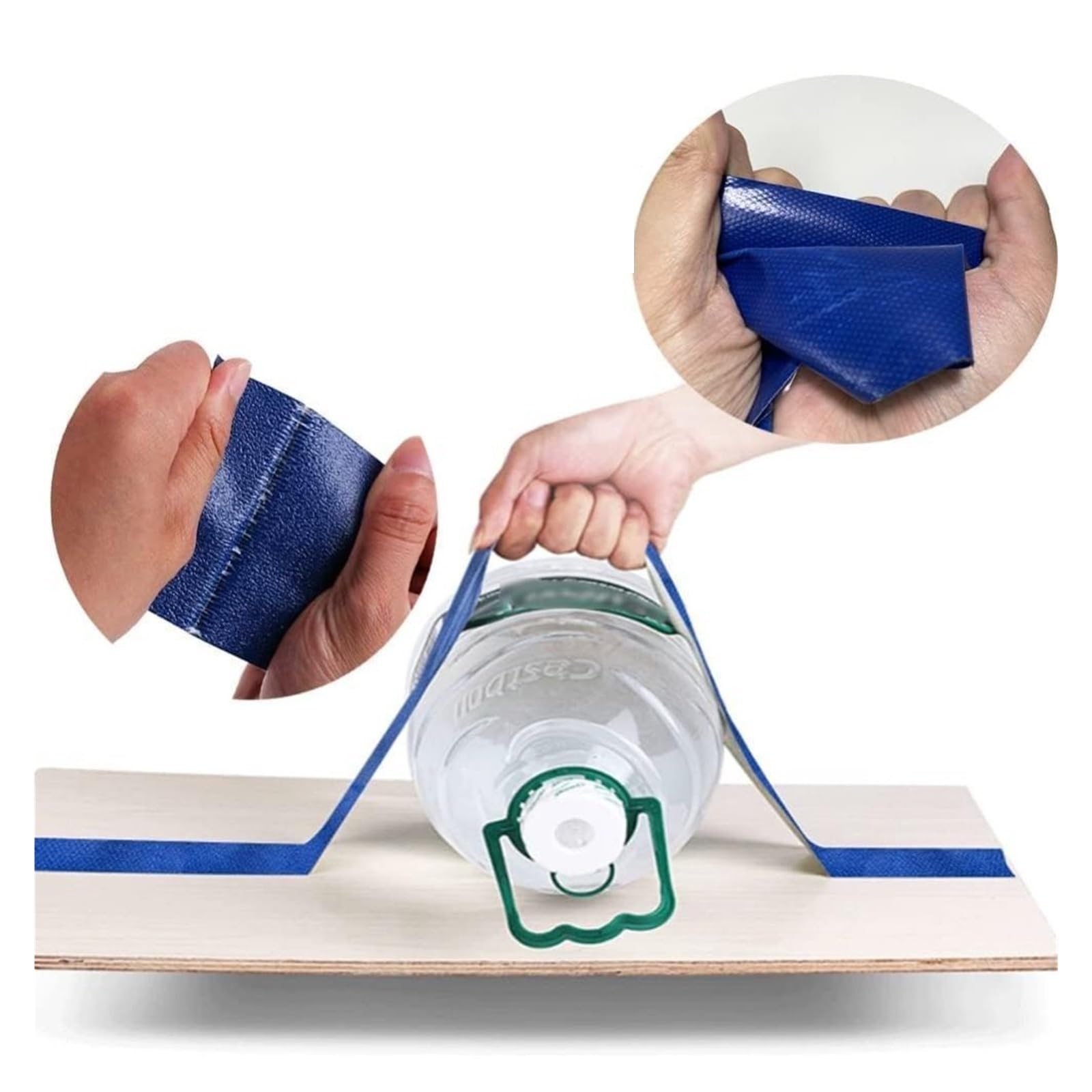 Cinta adhesiva for reparación de toldo, cinta tela impermeable verde y azul, parche for, 4 Uds Para Herramientas(Blue)