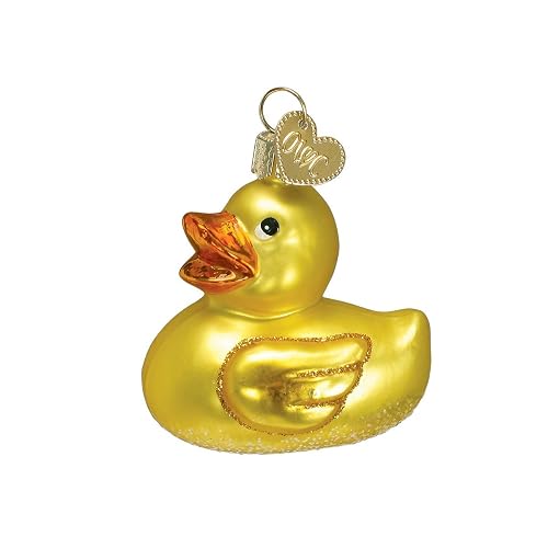Old World Christmas Rubber Ducky Glass Blown Ornament for Christmas