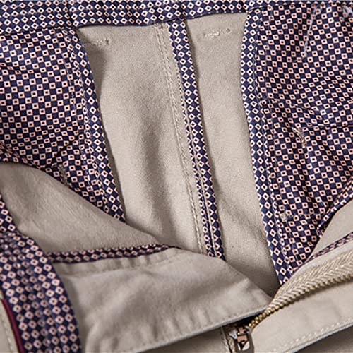 XYGJZ Mens Business Pants Slim Fit Plain Solid Flat-Front Stretch Casual Chino Dress Pant for Men 5