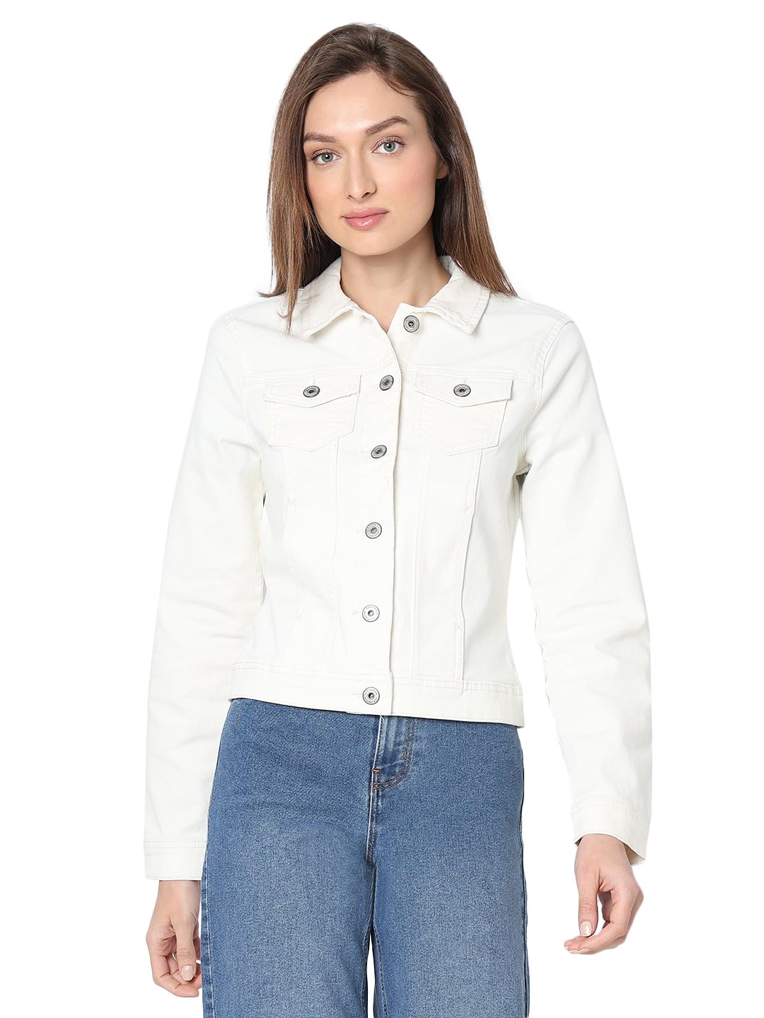 vero moda Women's Cotton Blend Standard Length Jacket-picture-52