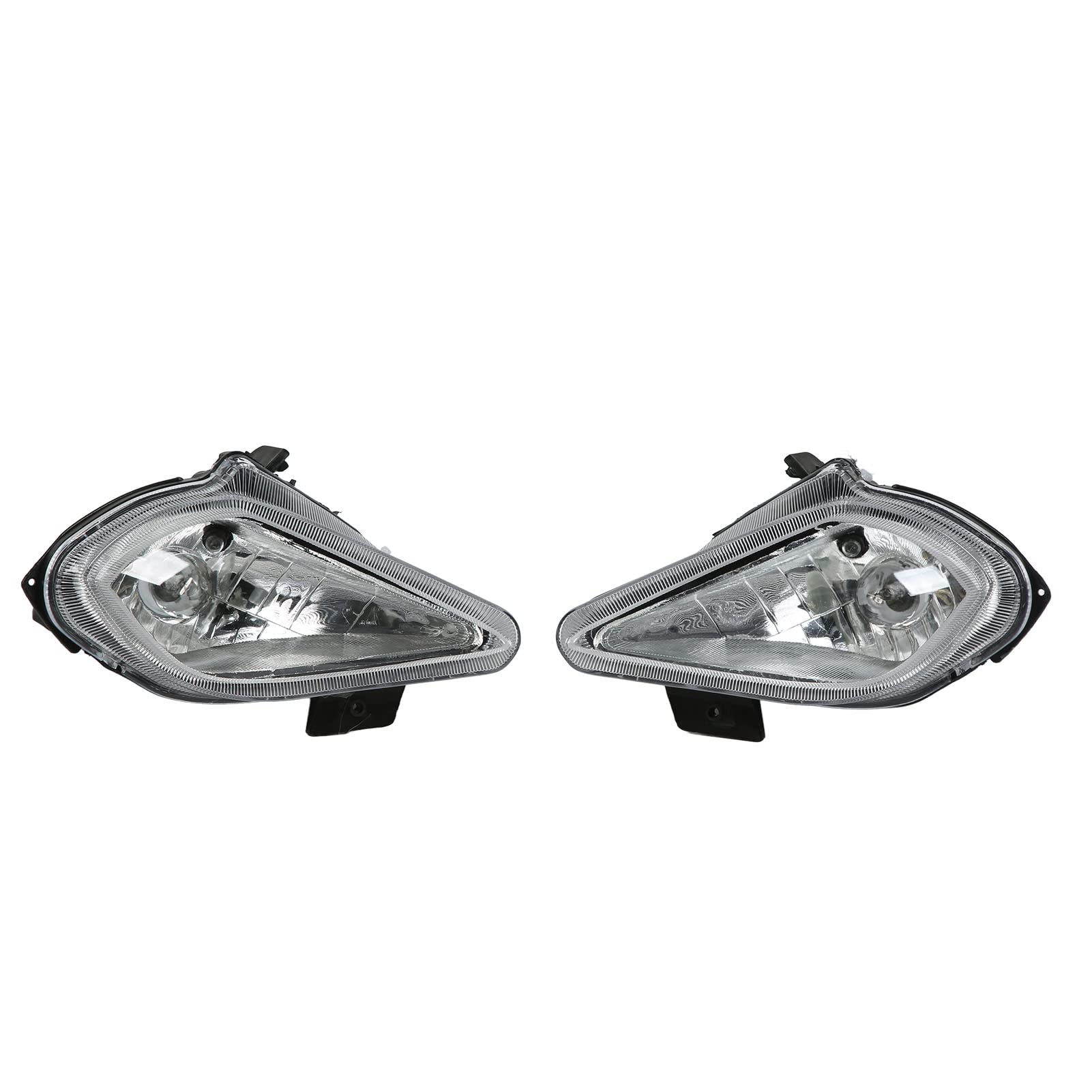 Tbest ATV QUAD Head Light, Faros Delanteros LED de 12V con Bombillas 5 Cables 4 Enchufes para ATV Chinos