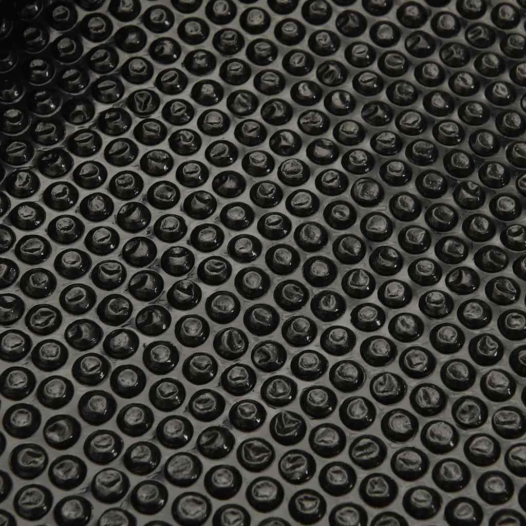 Bâche solaire pour piscine - Noir - 732 x 366 cm - Film à bulles en polyéthylène pour piscine et piscine ronde - Bâche de protection contre l'évaporation