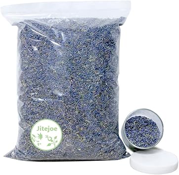Dried Lavender Flowers, Natural Dried Lavender Buds, Fragrant Dried Lavender Bulk for Drawers and Closets, Wholesale Dried Flowers for Soap, Candle, Sachets, DIY 1 Pound