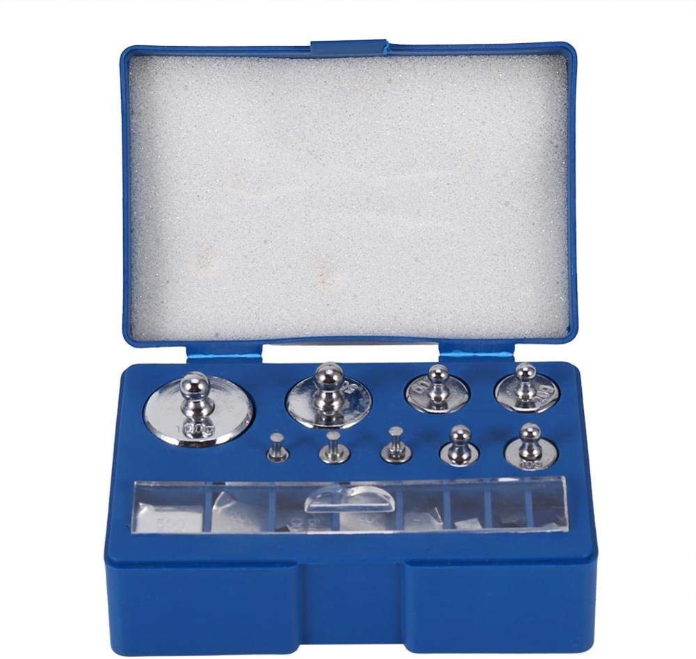 Produktbild von 17-teiliges Gramm-Gewichtsset 10mg–100g – M2 Kalibriergewichte Mit Pinzette & Handschuhen, Für Labor, Schule, Schmuck, Edelstahl