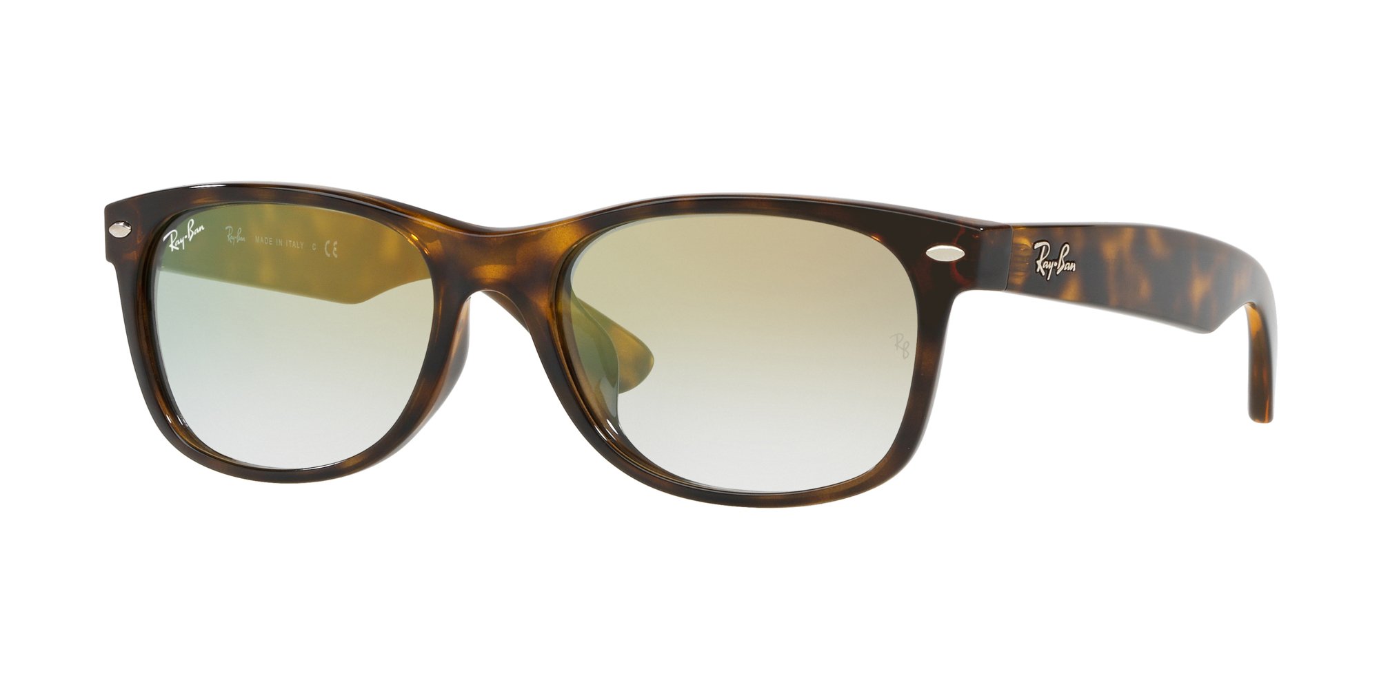 小物 Ray-Ban RB2132 NEW WAYFARER Ray-Ban RB2132F New Wayfarer Asian Fit Sunglasses, Havana/Gold