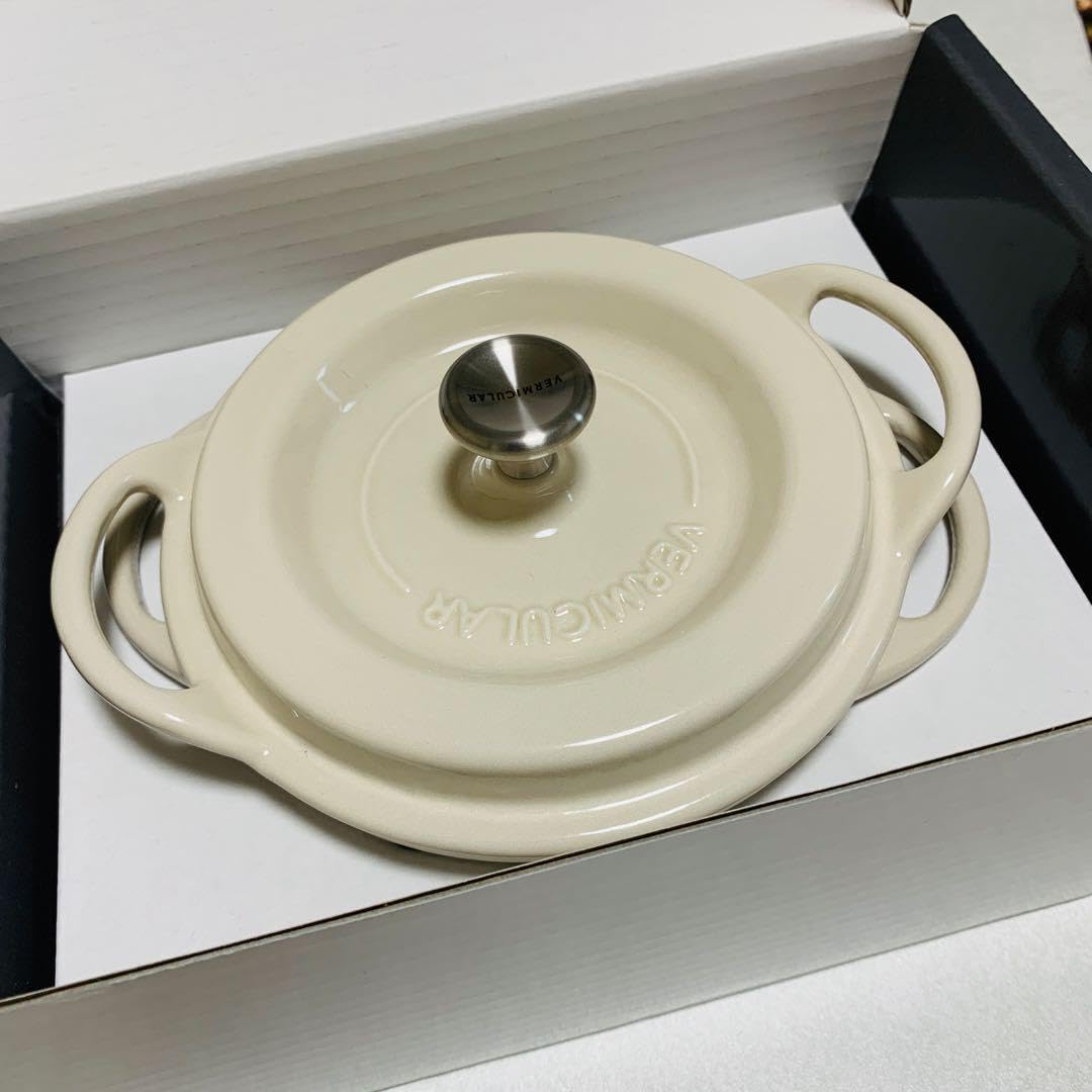 オーブンポット ラウンド 14cm ナチュラルベージュ バーミキュラ