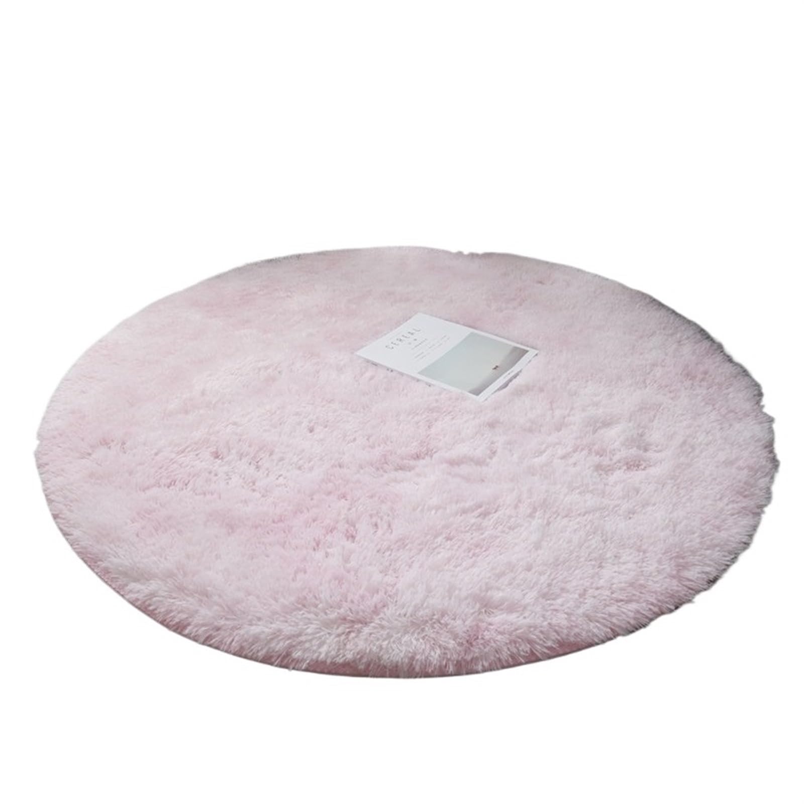 Tapis rond en peluche mignon pour réchauffer les pieds 60cm
