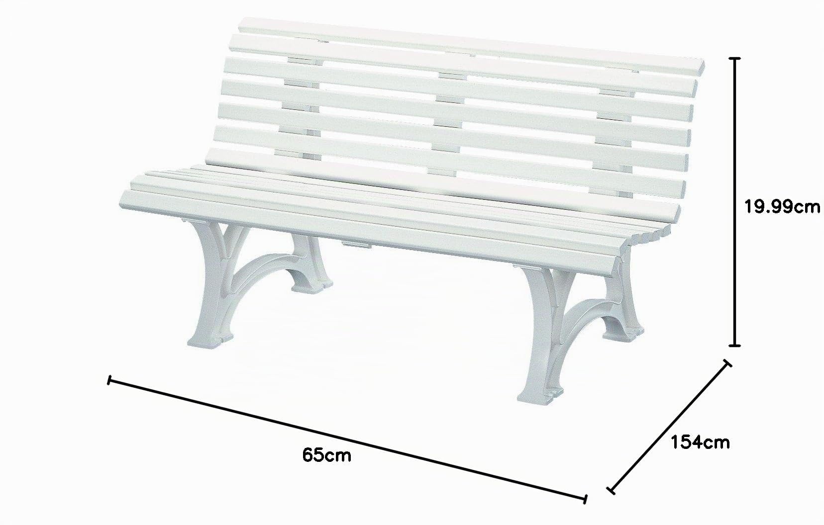 Banc d'extérieur en plastique