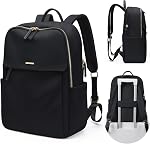 Womens Laptop Backpack with Separate Laptop Compartment Water Resistant Computer Backpacks Fits 15.6 Inch Notebook Travel Work College Bags (15.6-Inch, Pink)