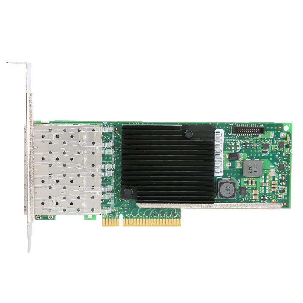 Adattatore per Scheda di Rete in Fibra Ottica 10G con stabilità a 4 Porte per connettività Server Ad Alta velocità e Trasmissione 10G
