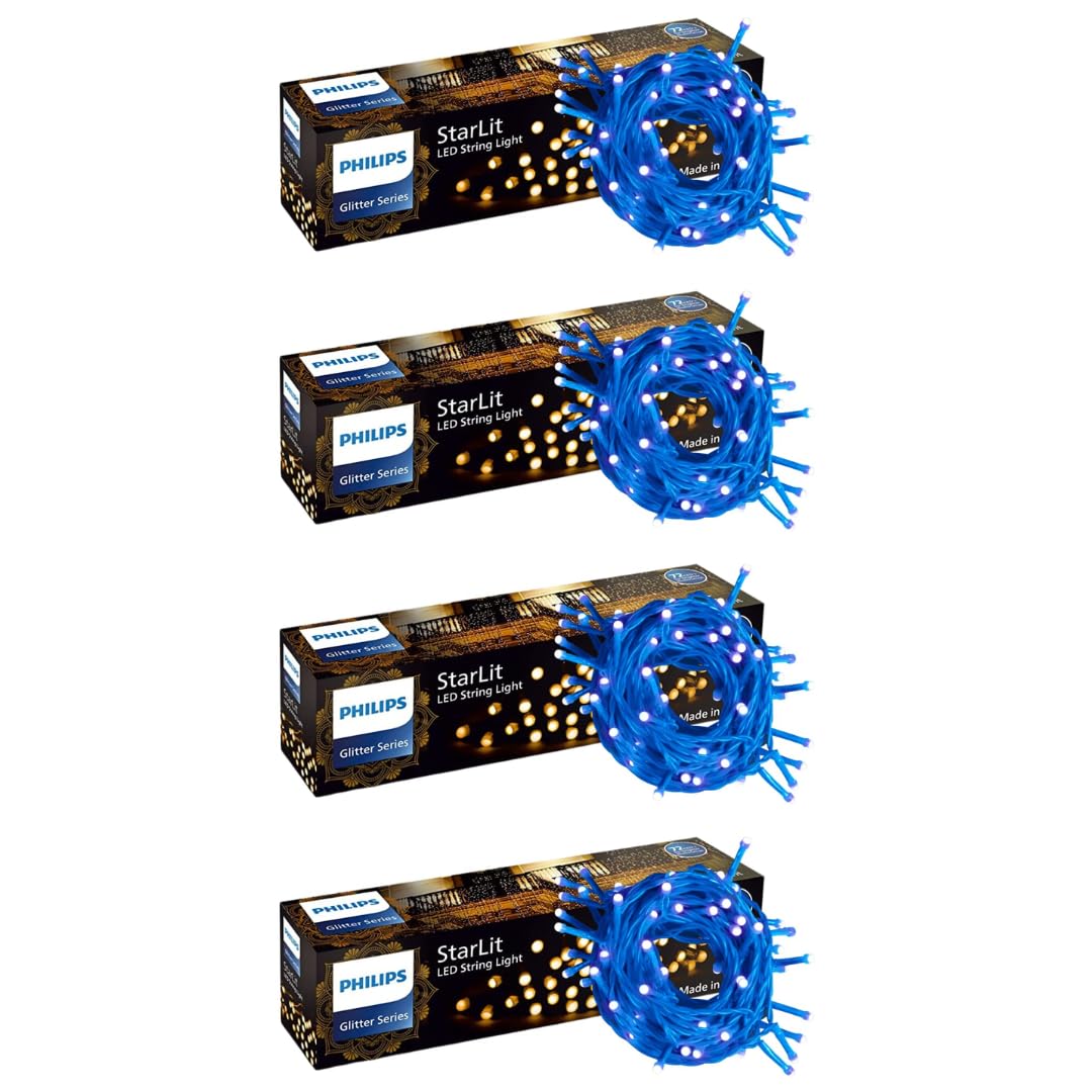See full amazon price history chart for PHILIPS Starlit 12 Meter 72 LEDs String Light for Decoration | Festival LED String Light for Diwali, Christmas and Home Decoration| Blue, Pack of 4 PHILIPS Starlit 12 Meter 72 LEDs String Light for Decoration | Festival LED String Light for Diwali, Christmas and Home Decoration| Blue, Pack of 4 (B0B5RQH89T) Amazon Price History, Amazon Price Tracker